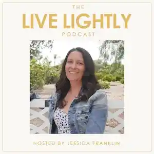 Logo for the Live Lightly podcast