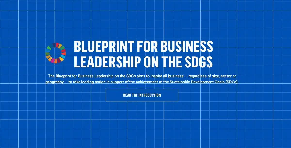 SDG Blueprint home page screenshot